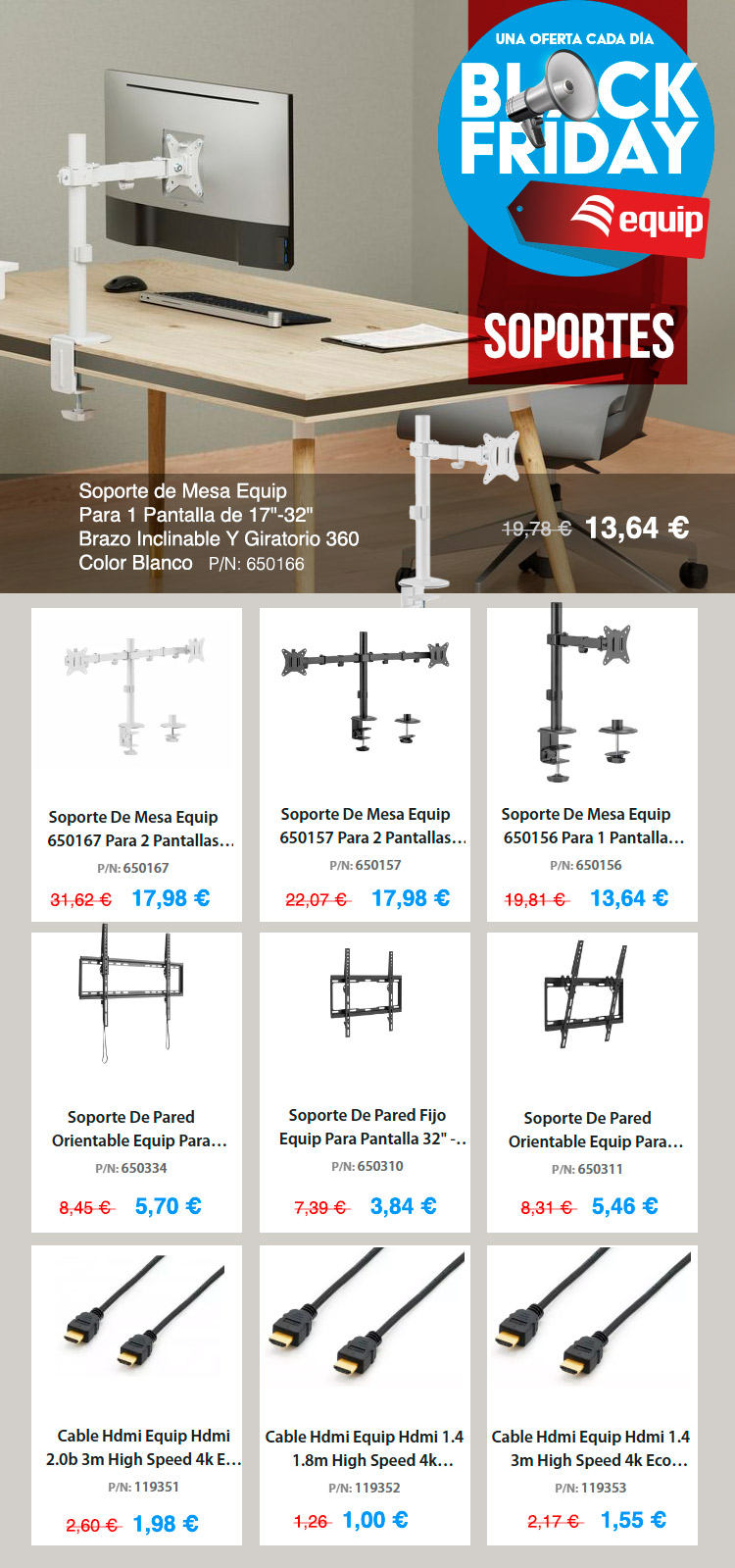 Oferta Soportes Equip en Desyman