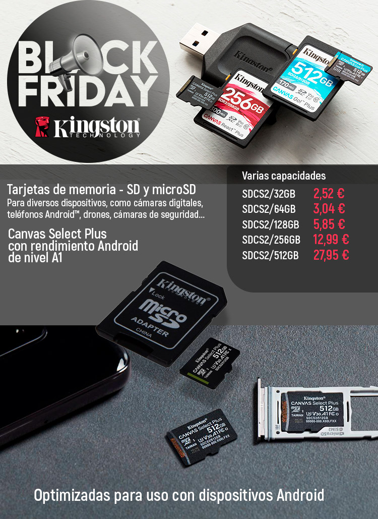 Oferta Kingston SD Micro en Desyman