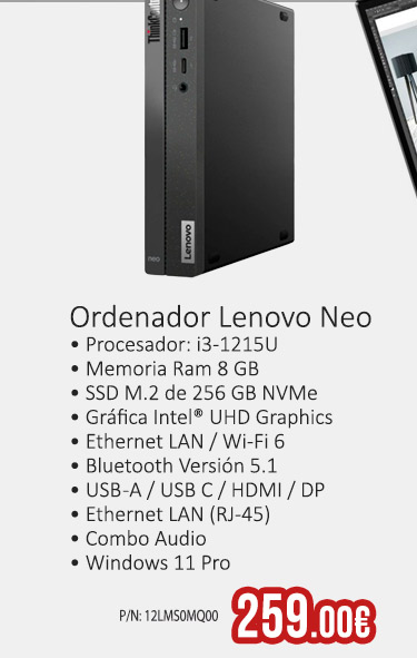Oferta BF Ordenador Lenovo en Desyman