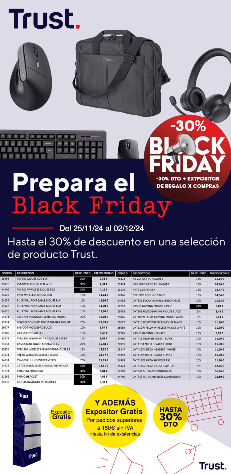 Black Friday Trust + Expositor de regalo en Desyman